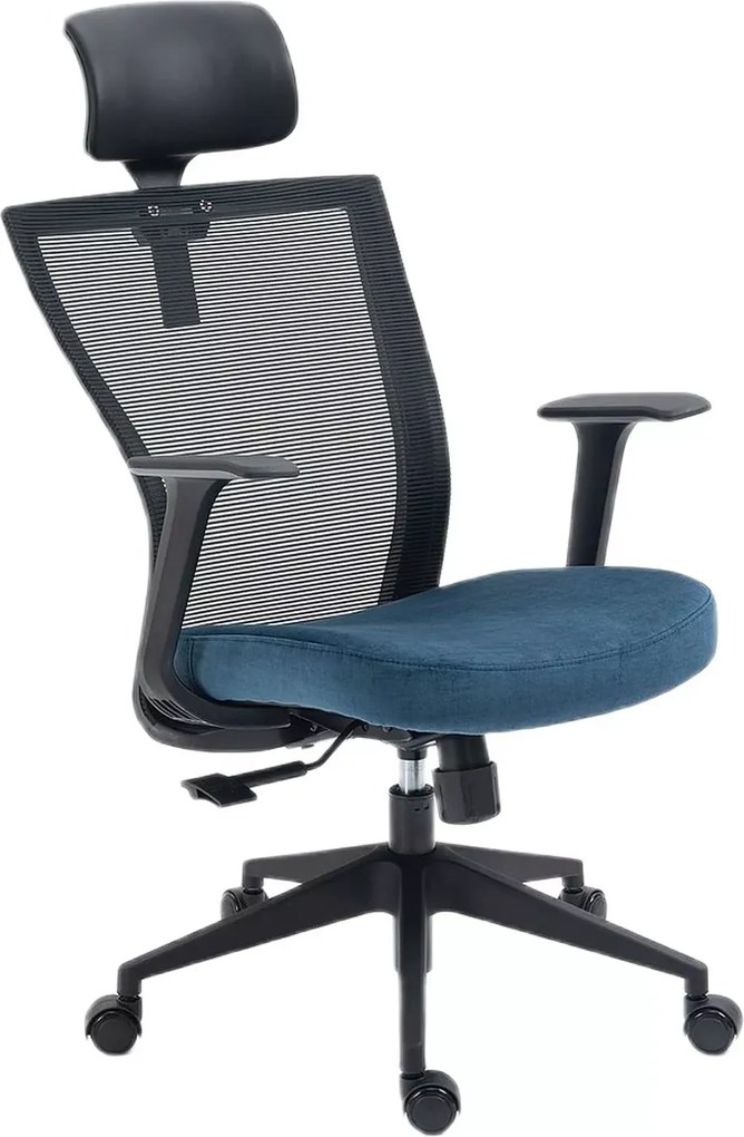 SI Otočná stolička Q-328H modrá