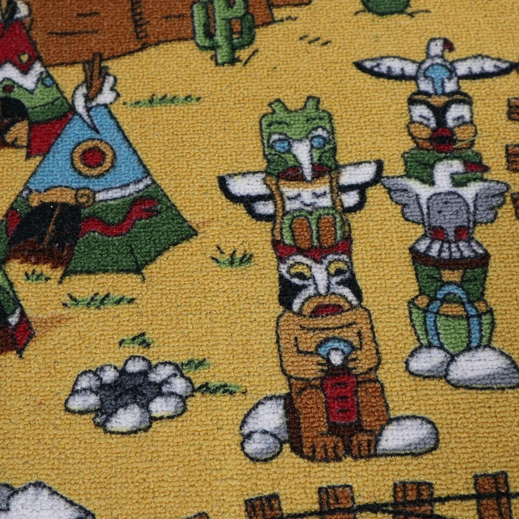 AladinWorld Expres, Detský kusový koberec Western, 200x400, viacfarebná, detská izba