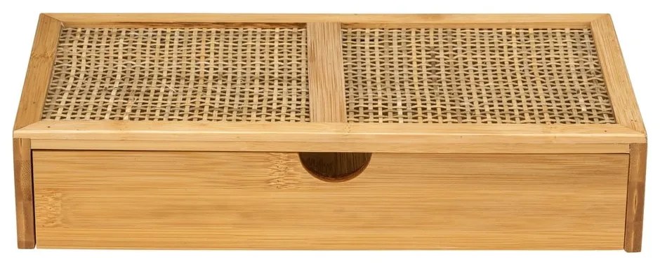 Bambusový kúpeľňový organizér Wenko Allegre, 28 x 6 cm