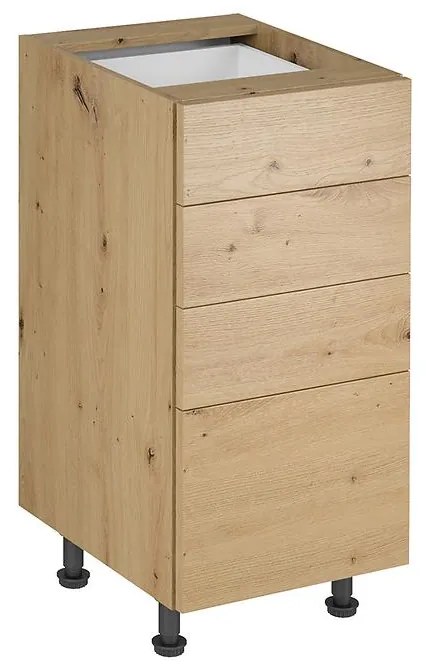 Skrinka do kuchyne Langen d40s4 push dub artisan