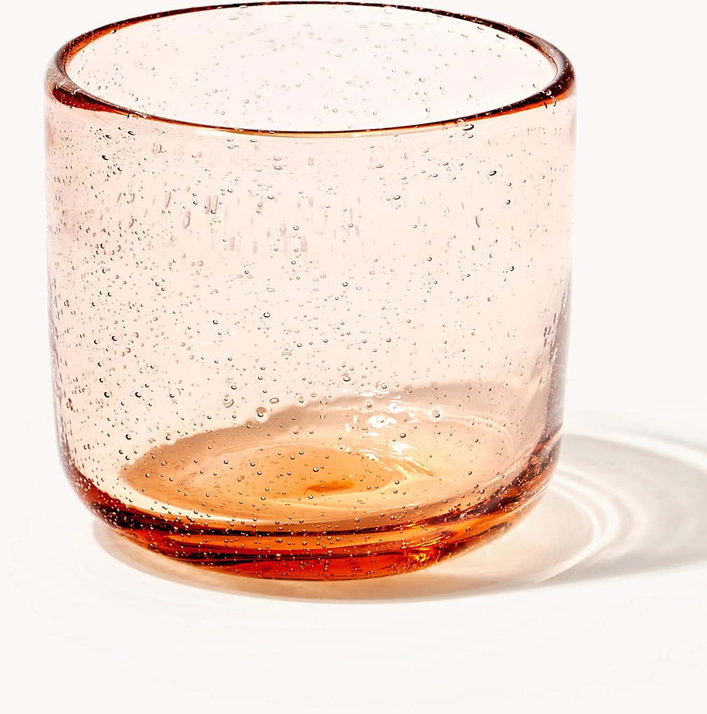 Ručne fúkané poháre so vzduchovými bublinkami Hippolyte, 4 ks