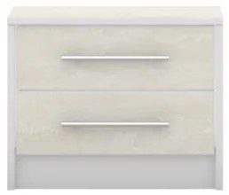 Nočný stolík AURELIA 50 cm bielo-béžový