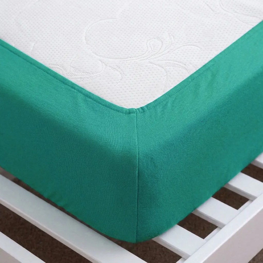 4Home jersey prestieradlo IDEAL zelený tyrkys, 70 x 140 cm, 70 x 140 cm