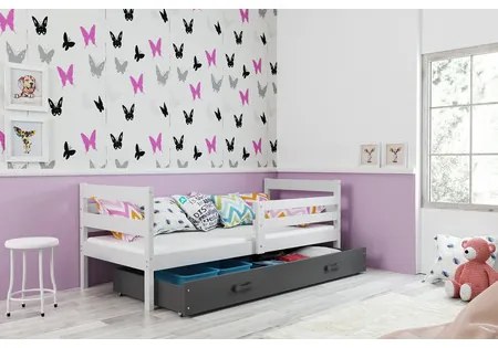 Detská posteľ ERYK 190x80 cm Sivá  Ružová