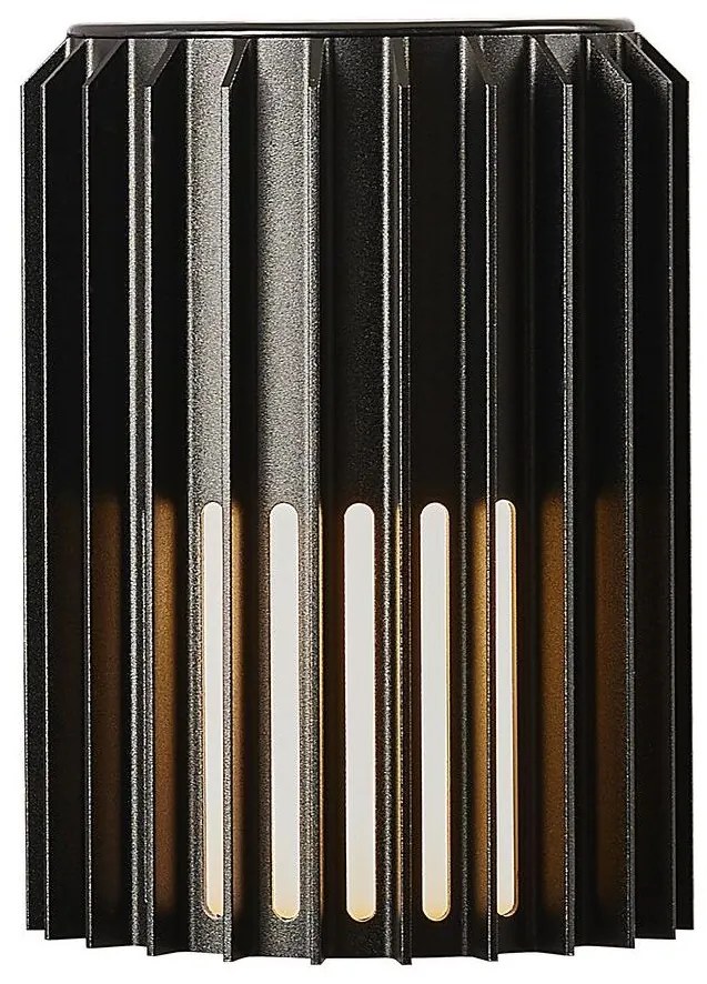 Nordlux Čierne fasádne svietidlo Aludra 16 Seaside pre žiarovku E27 2118011203