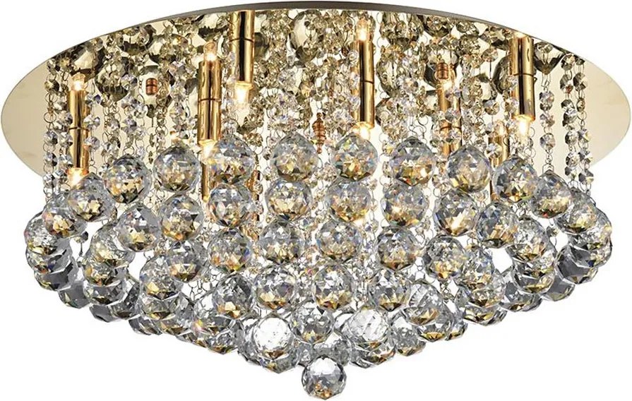 Azzardo AZ3084 - Krištáľové stropné svietidlo BOLLA 10xG9/40W/230V