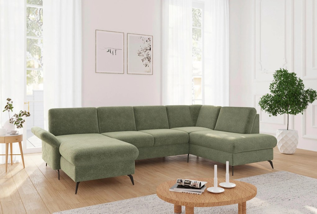XXXLutz SEDACIA SÚPRAVA, textil, svetlozelená Sit & More - Sedačky - 0001440161B9