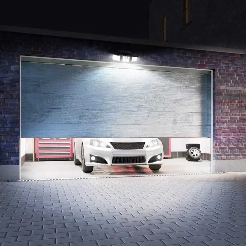Nástěnná solární LED lampa Vrena černá