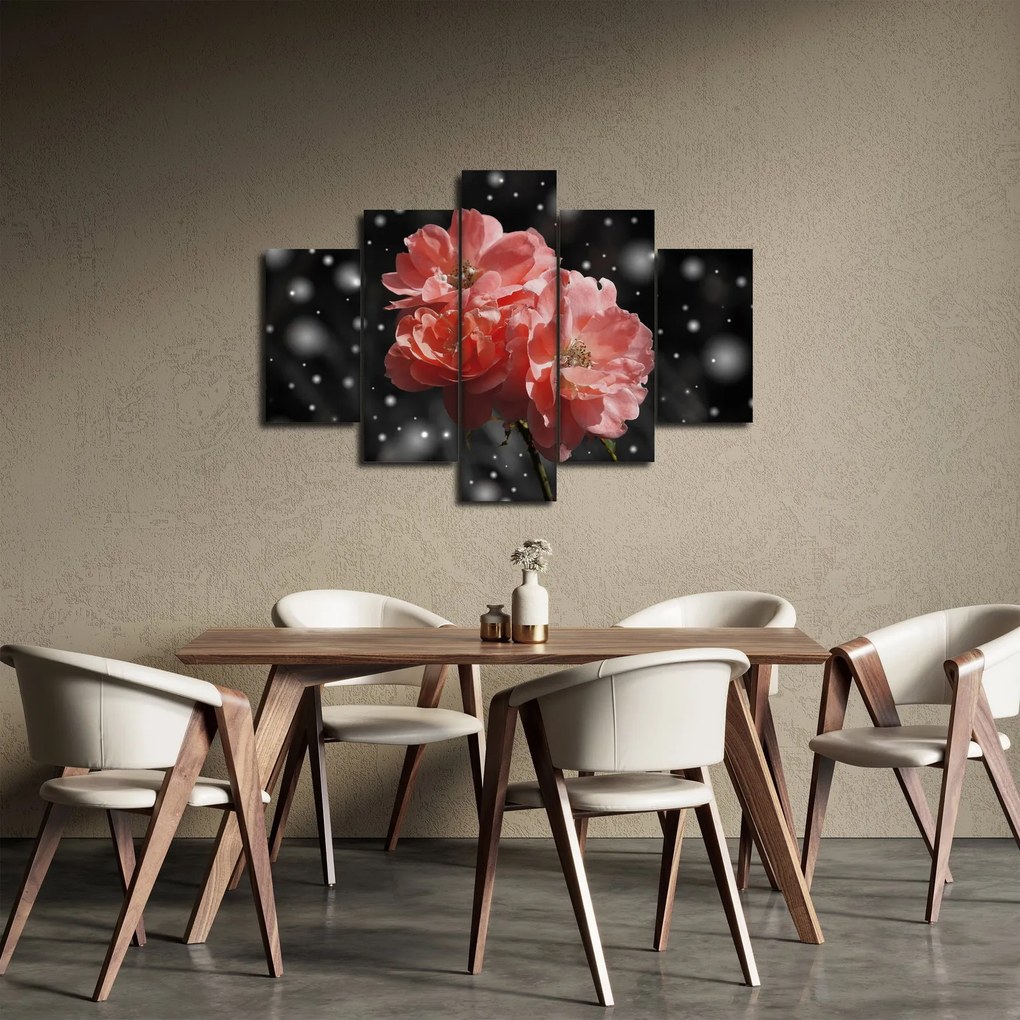 Obraz ružovej kvetiny (150x105 cm)