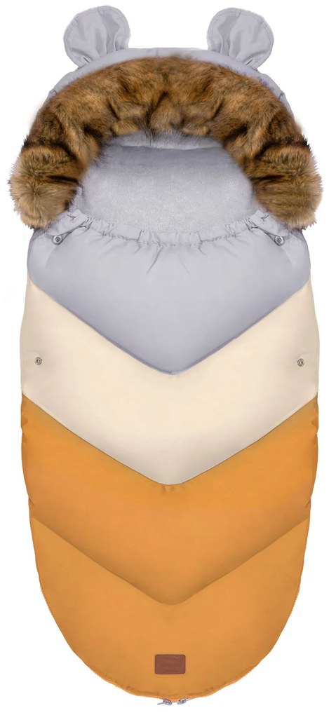 Tutumi Teddy PRO-V, detský spací vak 90x50 cm, oranžová, NAZ-12309