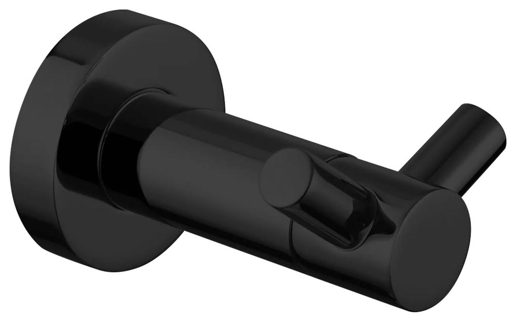 Omnires Modern Project vešiak na uterák čierna MP60120BL