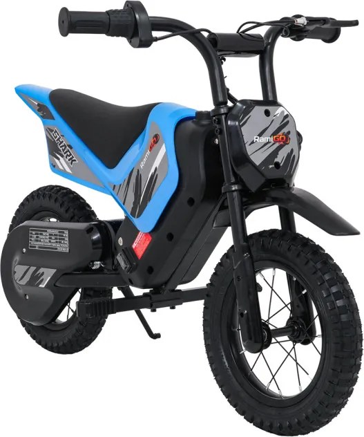 Elektrická motorka SHARK modrá