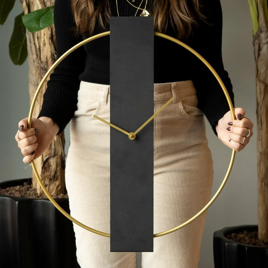 Nástenné hodiny Future APS119, Black, 49 x 54 cm