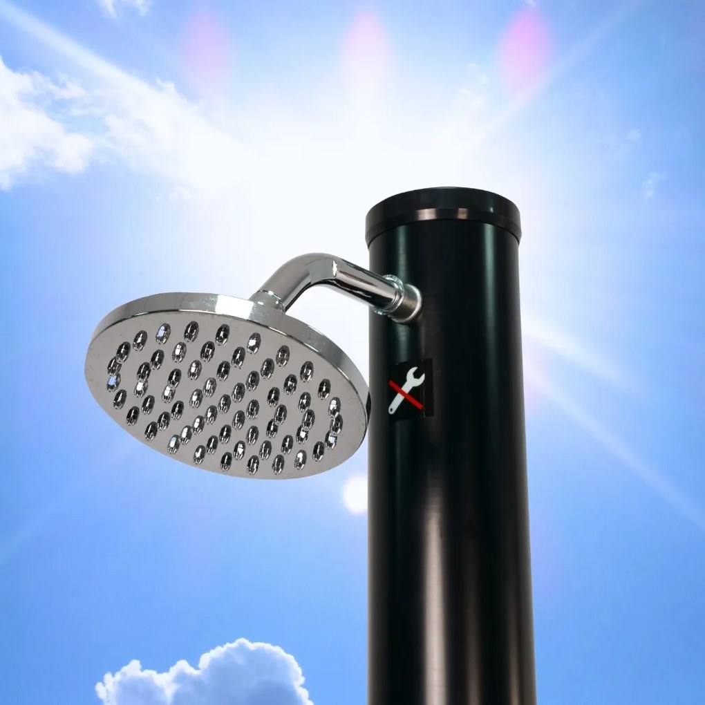 Solárna sprcha DELFINA, 20 l, čierna Jurhan