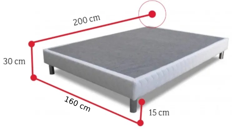 Čalúnená posteľ SNOW + matrac MORAVIA, 160x200 cm