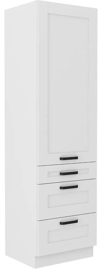 Kuchynská skrinka LUNA biela mat/biela 60dks-210 3s 1f