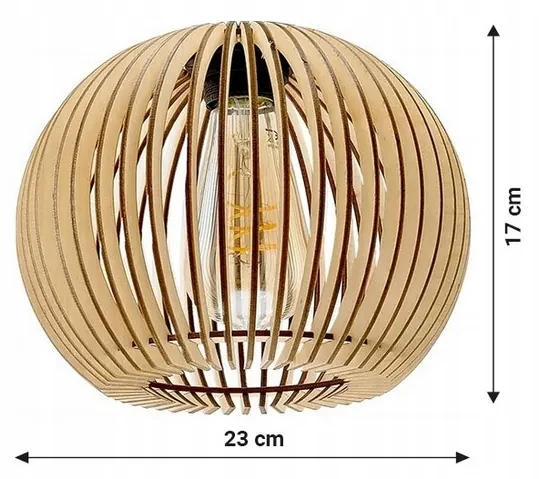 BERGE LED závesné stropné svietidlo biely drevený trám 3xE27 Hustý guľový luster LUCA