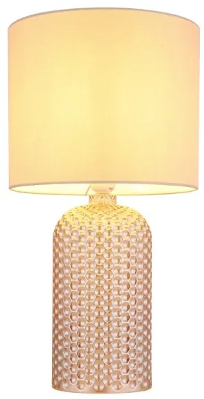 Globo 21735CH - Stolná lampa SOFIA 1xE27/60W/230V béžová