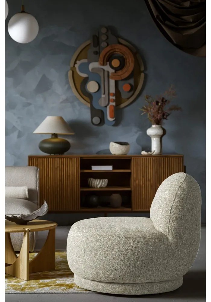 Béžové kreslo Ovo – Miuform