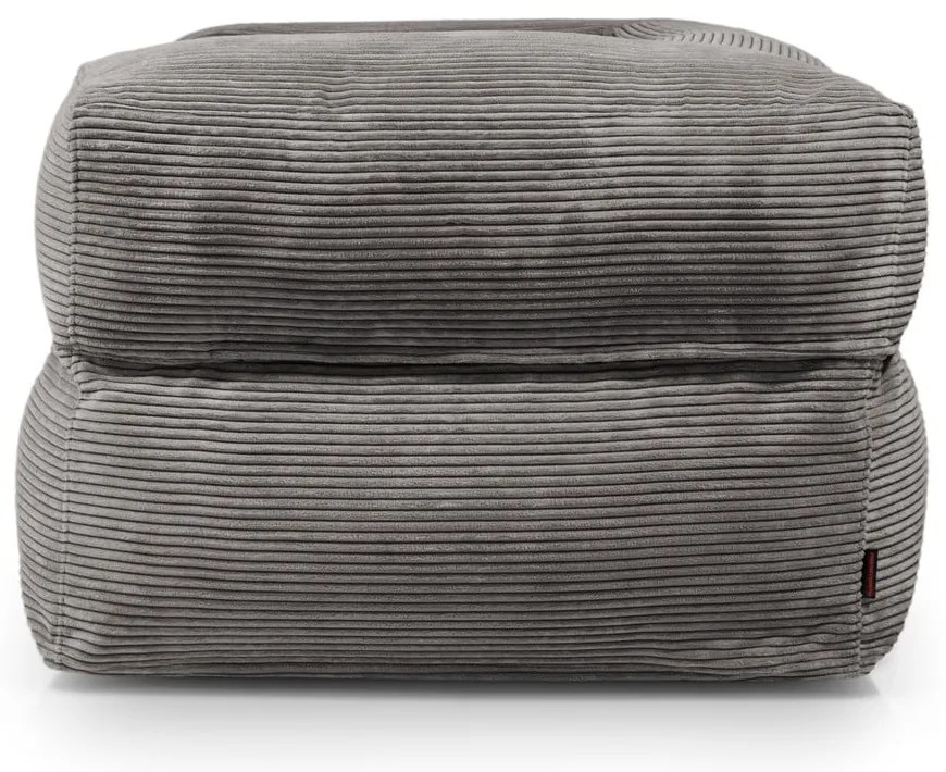 Čierny menčestrový sedací vak MooG – SLOWDOWN