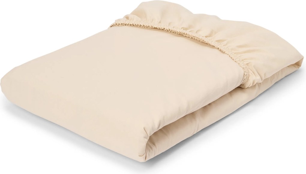 Napínacie prestieradlo z perkálu, béžové, štandardná veľkosť