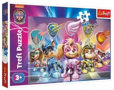 Puzzle MAXI Mise štěňat Tlapková patrola/Paw patrol 24 dílků v krabici 40x27x6cm