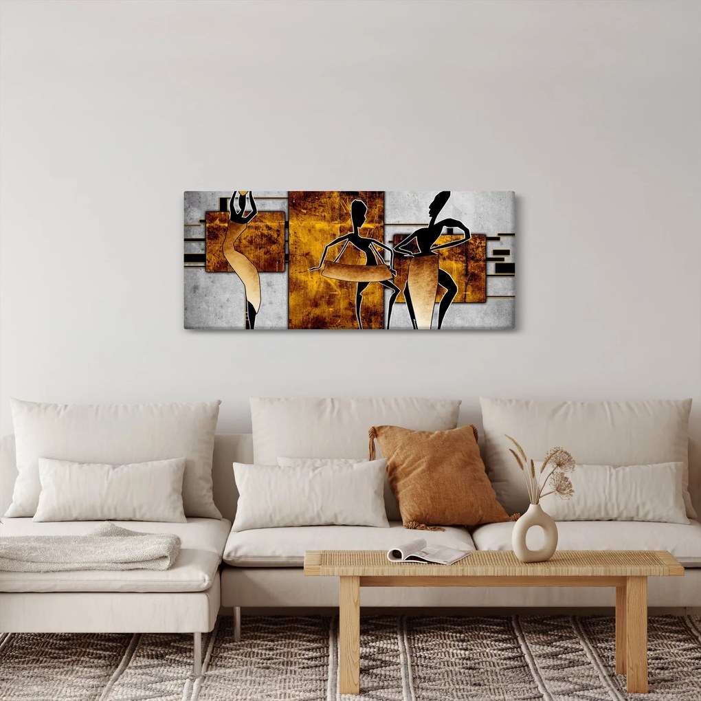 Obraz - Motívy Africkej kultúry (120x50 cm)