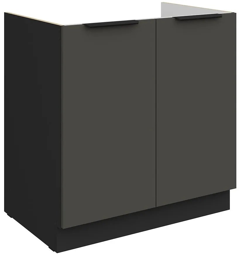 Kuchynská skrinka Aria-Gr/Bl Anti Fingerprint 80zl 2f Bb