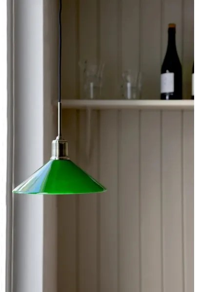 Markslöjd 108868 - Luster na lanku VELA 1xE27/40W/230V mosadz/zelená