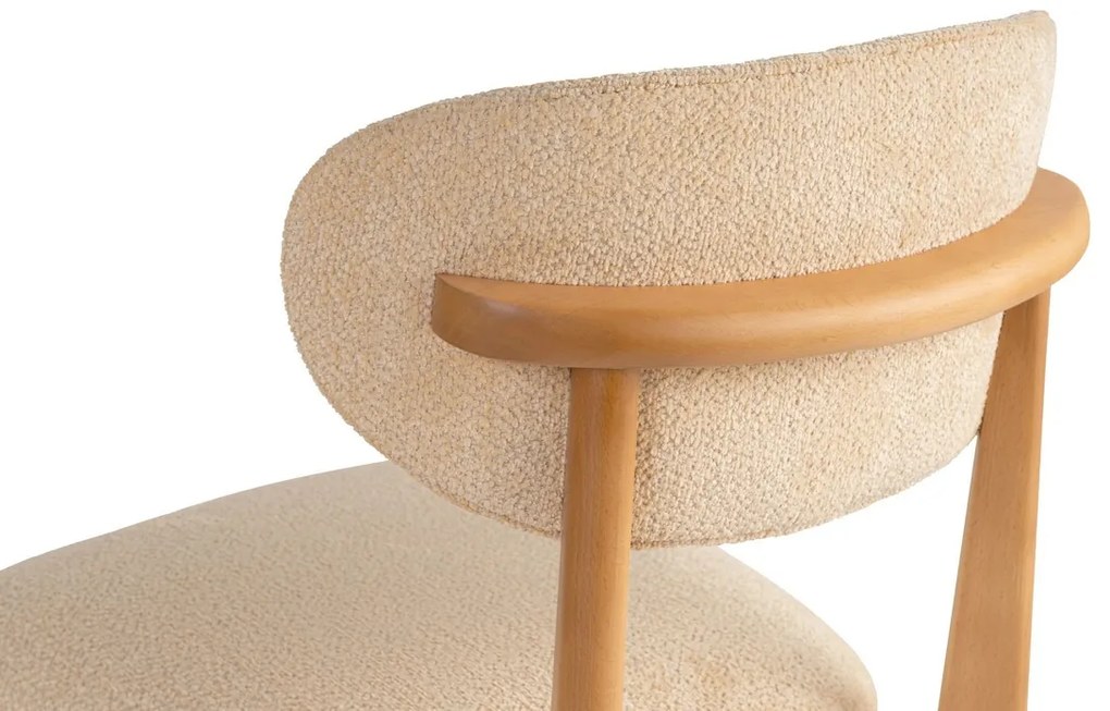Sada jedálenských stoličiek Lionte Beige and LightOak, 2 ks