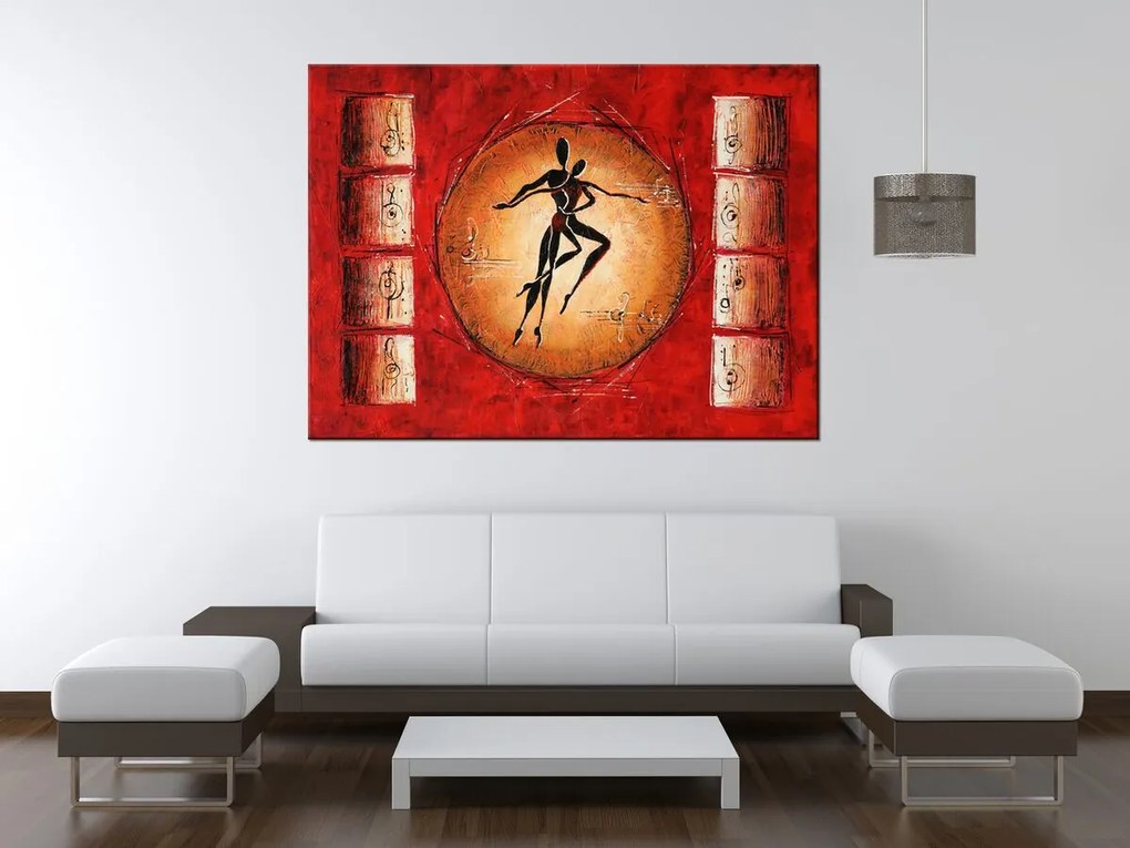 Gario Ručne maľovaný obraz Nádherný pár Rozmery: 120 x 80 cm