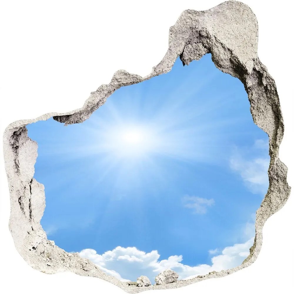 Nálepka 3D diera na stenu samolepiaca Mraky na oblohe nd-p-31494197