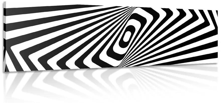 Obraz čiernobiela ilúzia - 135x45
