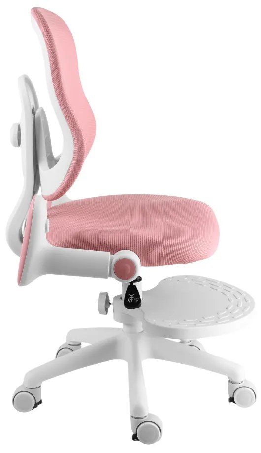 Detská rastúca stolička Neoseat MIKY — látka, ružová