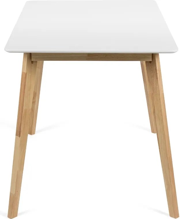 Noela Jedálenský set SCANDINAVIA 120 biely + 4x stolička MARIE béžová