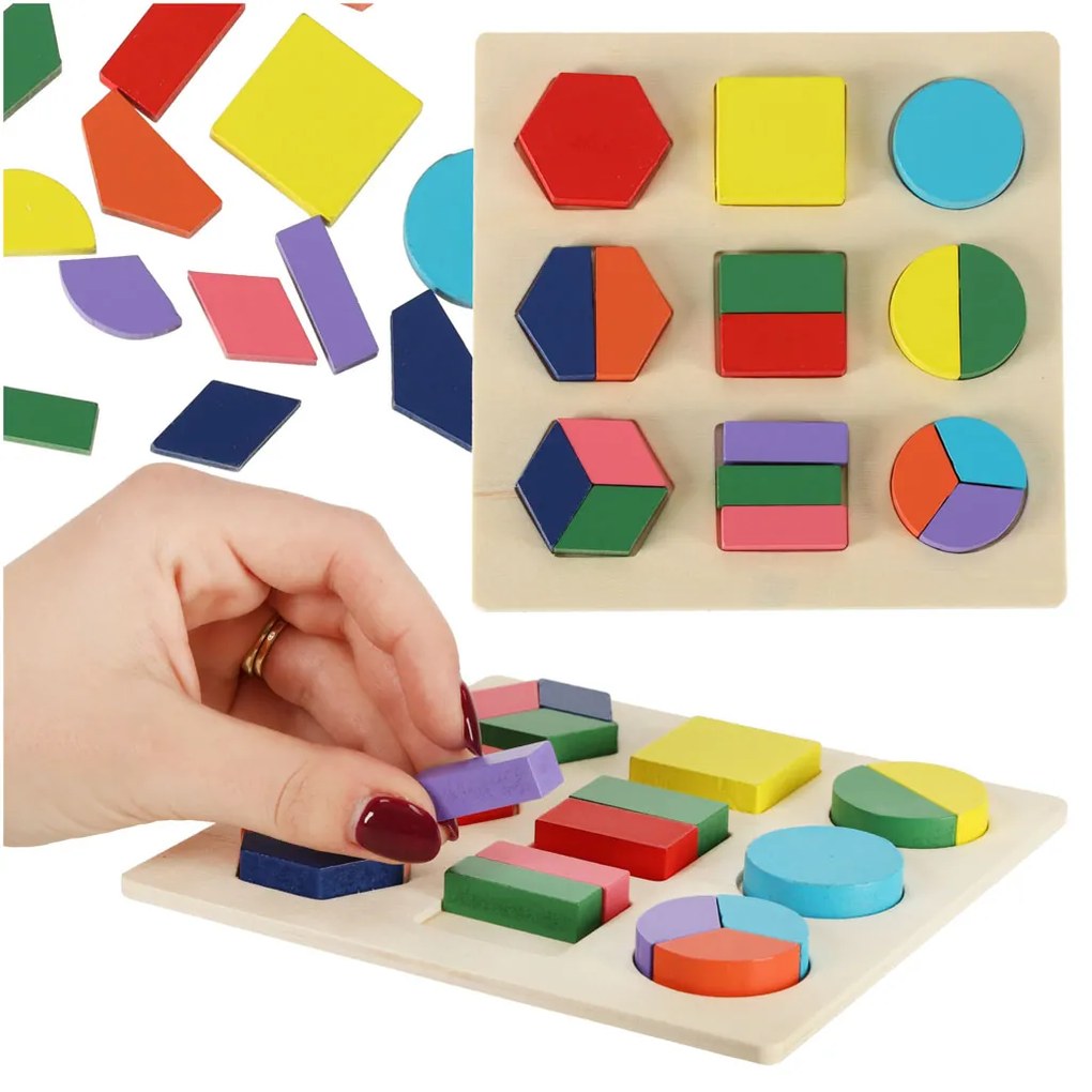IKO Drevené puzzle – triedenie tvarov