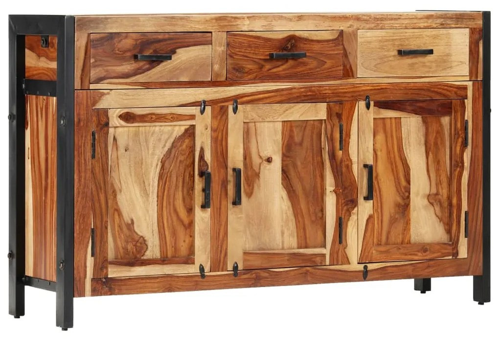 vidaXL Komoda 120x35x75 cm, drevený masív sheesham