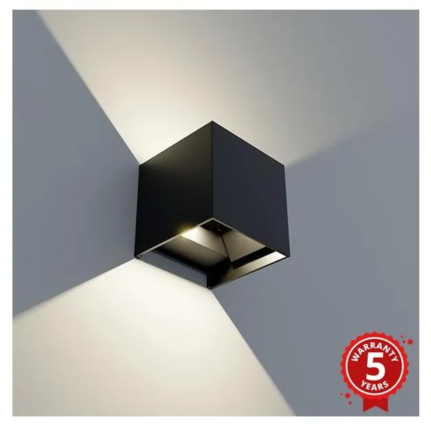 APLED - LED Vonkajšie nástenné svietidlo CUBE 2xLED/3W/230V IP65 AP0055