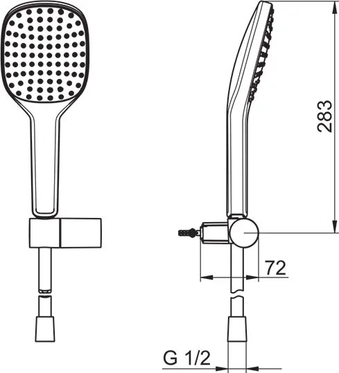 Hansa Sprchová súprava HANSAACTIVEJET STYLE s 1-polohovou sprchou 84380213