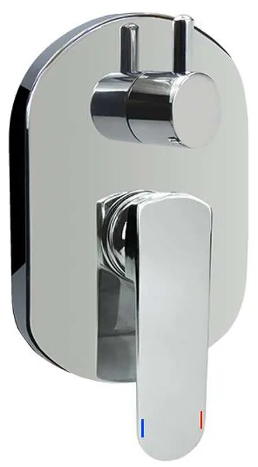 Mereo Mereo, Sprchová podomietková batéria s trojcestným prepínačom, Mada, Mbox, MER-CBQ60157MB