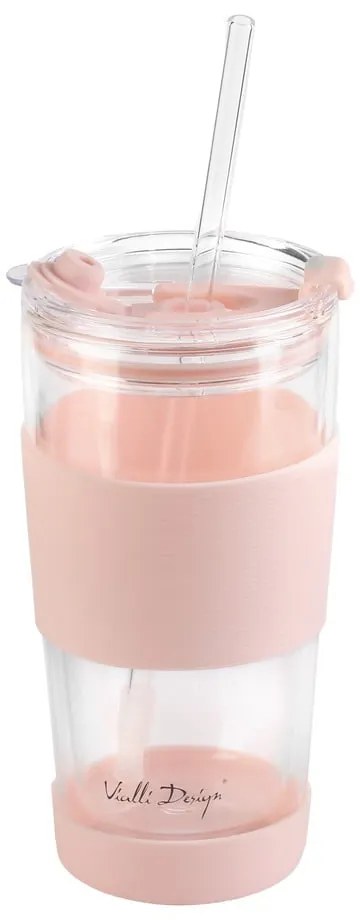 Ružový termo hrnček 600 ml Fuori – Vialli Design