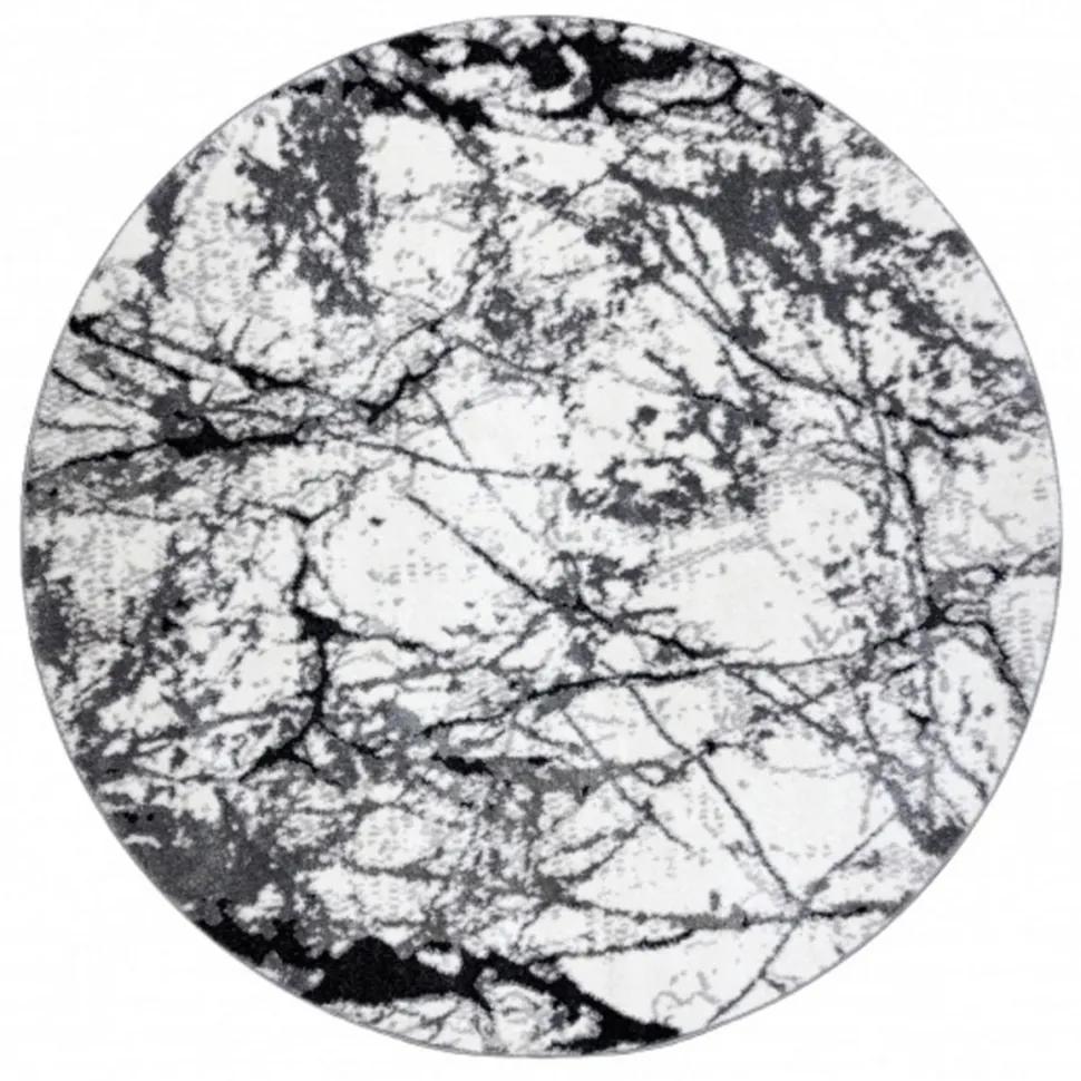 Kusový koberec Marblo šedý kruh 160cm