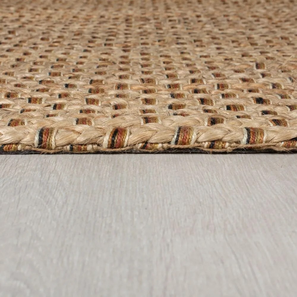 Jutový koberec behúň v prírodnej farbe 60x230 cm Sol - Flair Rugs