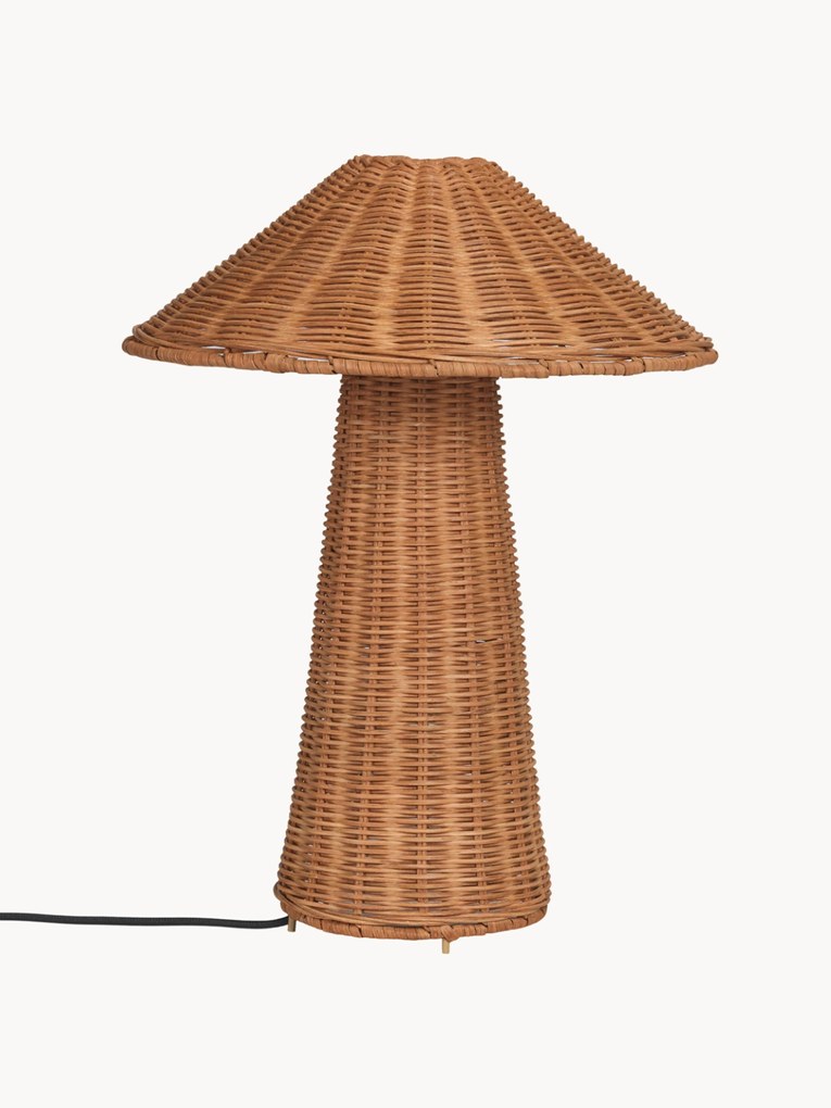 Ručne vyrobená ratanová stolová lampa Dou