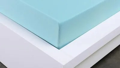 XPOSE ® Jersey prostěradlo dvoulůžko - světle modrá 180x200 cm