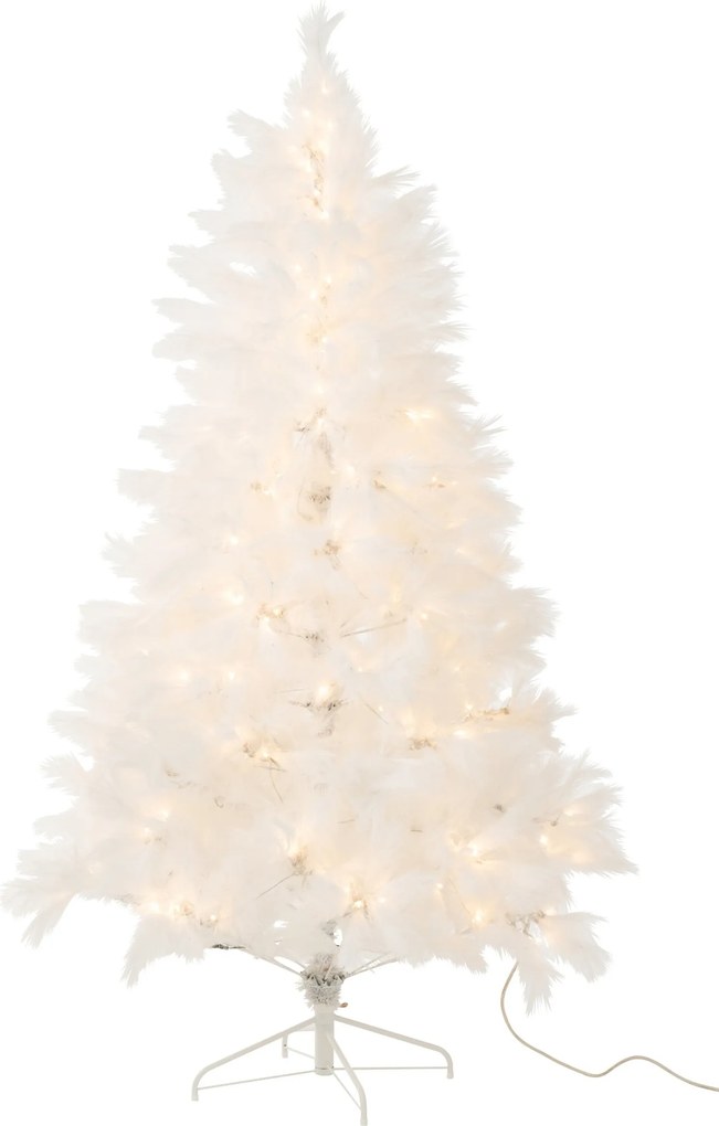 Biely nadýchaný vianočný strom Boho Pampa 400 LED – 132*132*210 cm