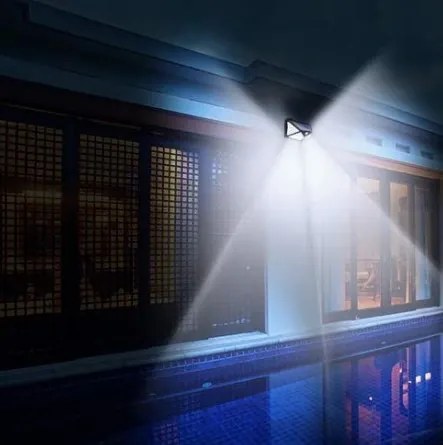 ISO 10720 Solárne vonkajšie 100 LED SMD osvetlenie s pohybovým senzorom