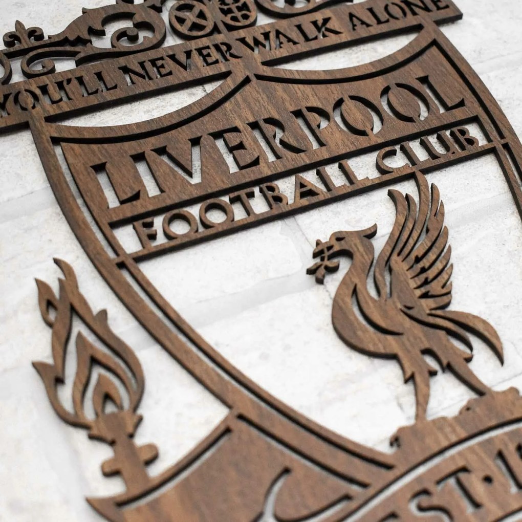 DUBLEZ | Drevené logo klubu na stenu - Liverpool
