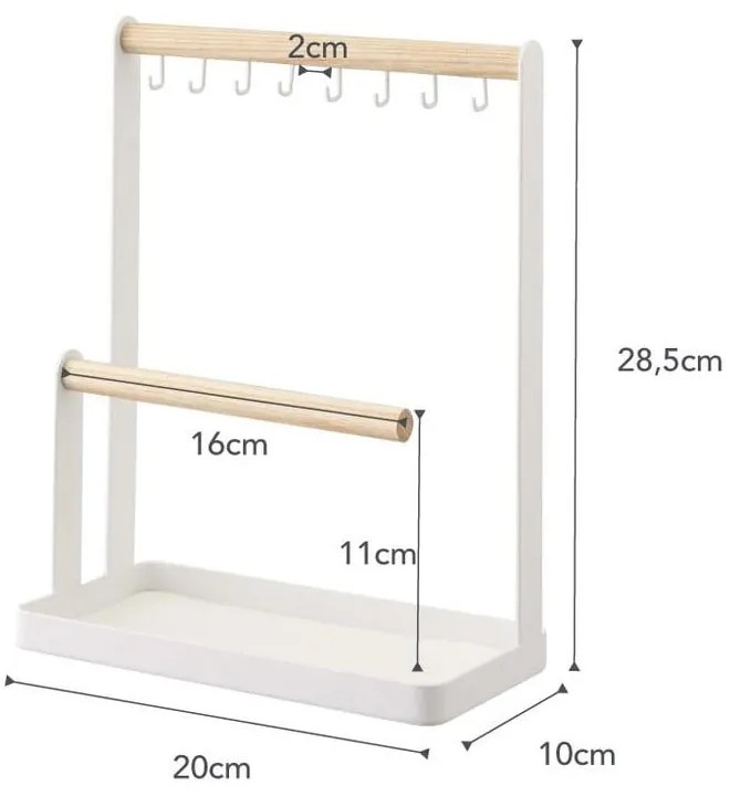 Biely multifunkčný stojan YAMAZAKI Tosca