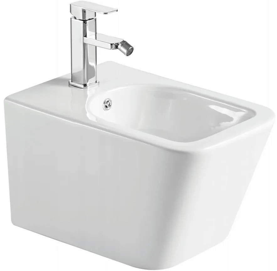 Mexen TEO RIMLESS wc misa závesná so sedátkom + bidet TEO, biela, 30850700+35855100